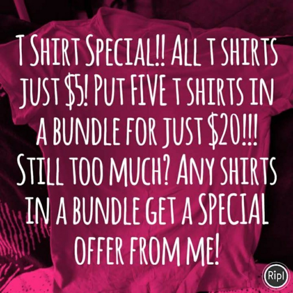 T Shirt bundle offer!